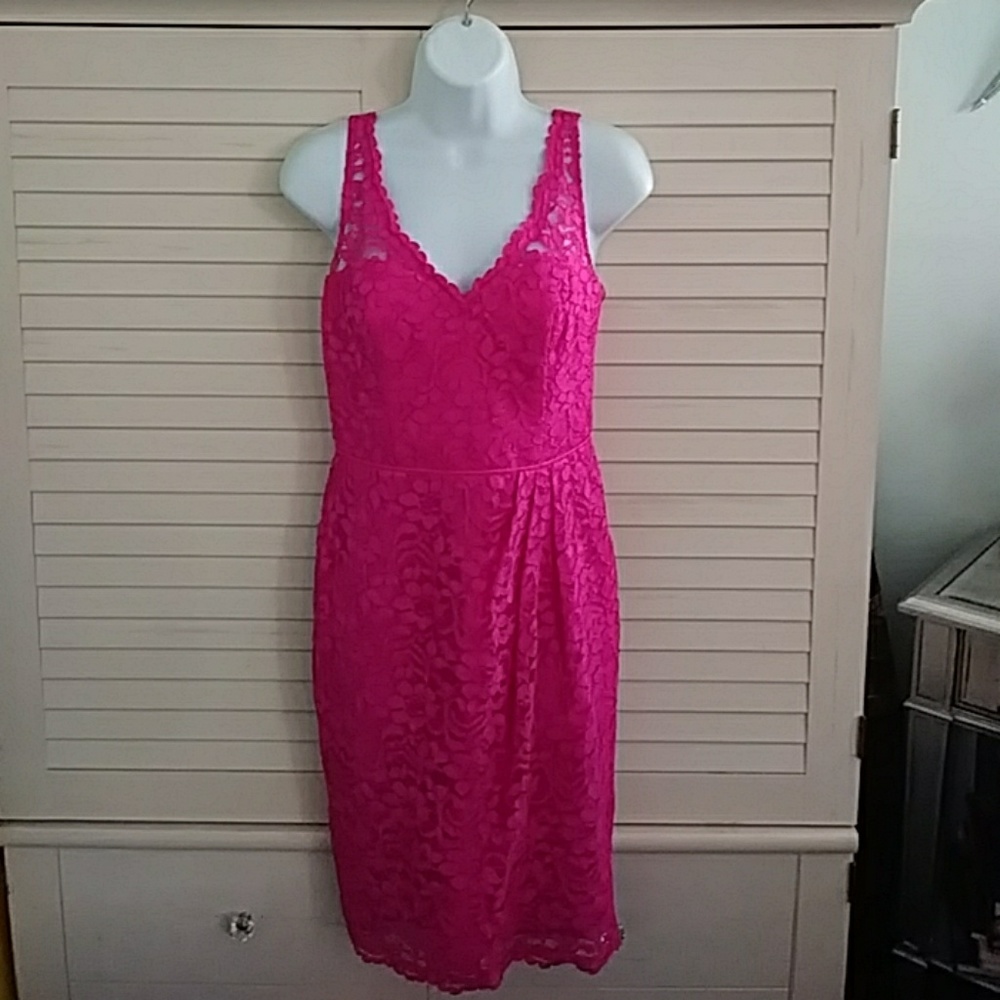 💋Magenta Lace Prom Dress👌